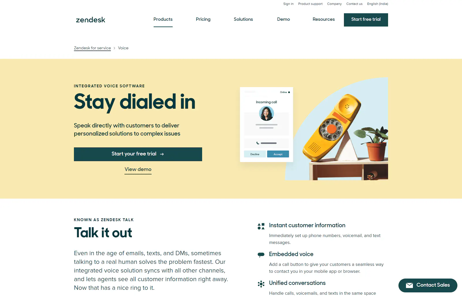 Zendesk Talk