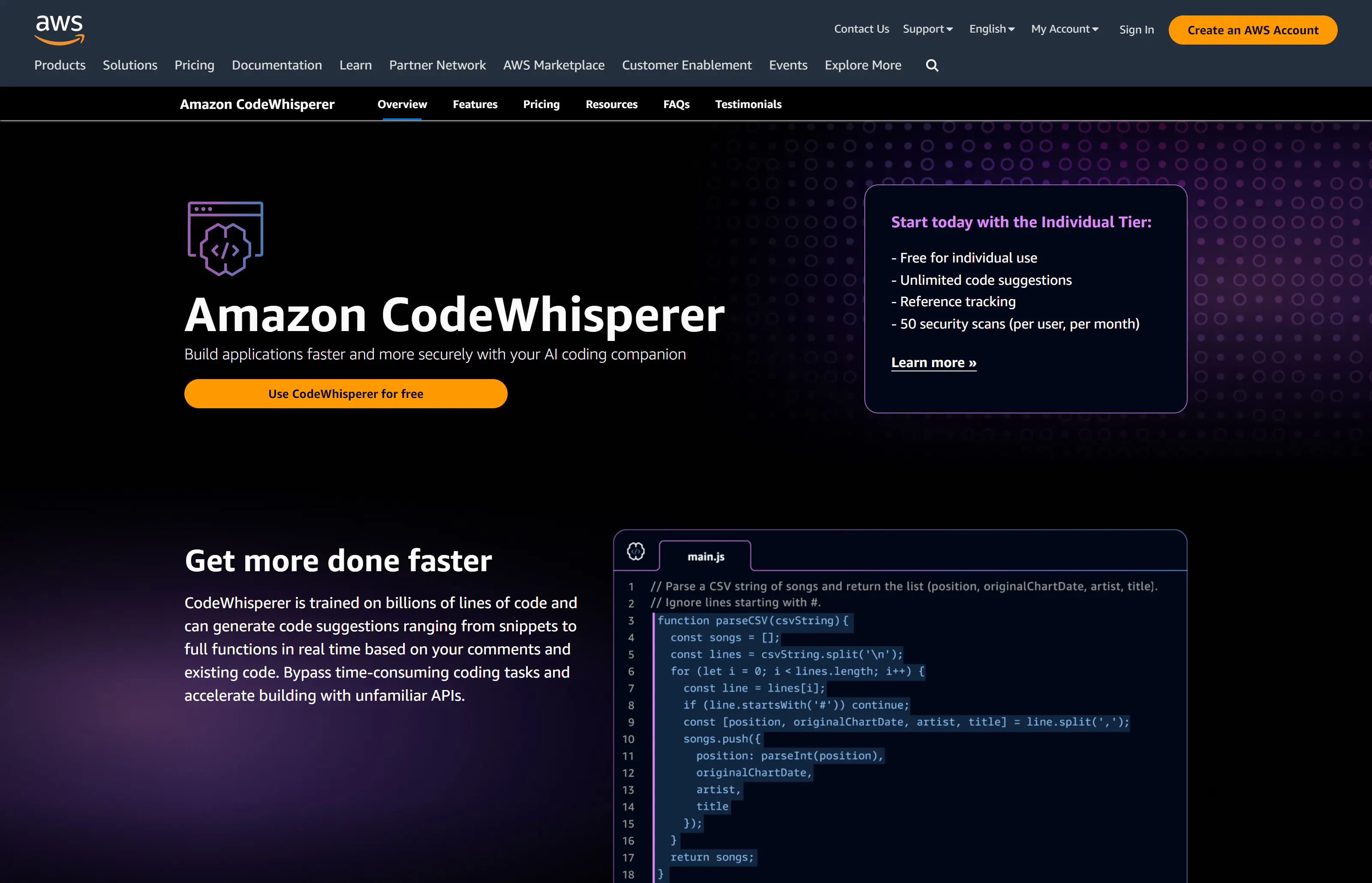 Amazon CodeWhisperer